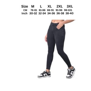 Lady Denim Jeggings –charcoal black jeans