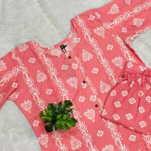 Cotton Jute Batik Dress Set :ABOLI